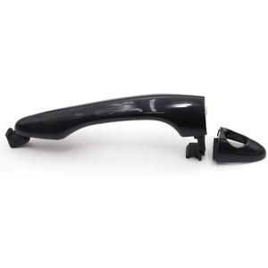 Exterior Door Handle Black Front with Key Hole Finish Cap Fits Kia Optima 2011 2015 (Front Driver Side)
