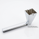 Amerock | Cabinet Pull | Polished Chrome | 5-1/16 inch (128 mm) Center to Center | Blackrock | 1 Pack | Drawer Pull | Drawer Handle | Cabinet Hardware