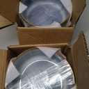 vancasso PLAYA Plates and Bowls Sets, 12 Pieces Grey-Blue Dinnerware Sets for Kitchen, Reactive Glaze Dishes Set for 4, Dishwasher and Microwave Safe