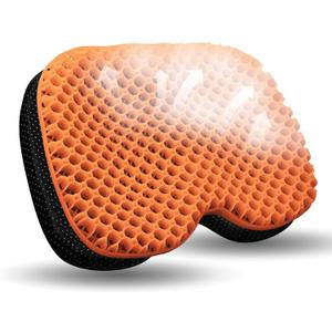 NEW-Vi Anti-Slip Kayak Seat Cushion - Waterproof Thicken Gel Boat Kayak Canoe Rowing Stadium Pad for Sit in Kayak Chair Kayak Accessories Equipment Gear for Fishing Kayak (Orange)