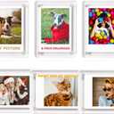 Acrylic Fridge Magnetic Picture Frames, 3x5 Inch Magnetic Clear Photo Frames Fit 3x5 and 4x6 Picture for Refrigerator/Locker/Wall, Compatible with Polaroid Camera Photos, 6 Pack