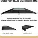 Foam Board Stand Heavy Duty Stainless Steel Adjustable Sign Holder Base for Any Size Board Ideal for Commercial Advertising, Events, Store Displays (Enhanced Edition)