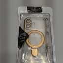 LXK Magnetic Invisible Stand for iPhone 17 Case 6.3" Compatible with MagSafe, MilitaryGrade Protection, with Camera Protector, Clear Scratch-Resistant Back Cover for iPhone 17 Gold