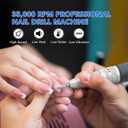 Nail Drill Handpiece for UP200, KUPA KP55, KP60, KP5000 Machine, 35000RPM Professional Electric Nail File Handle Replacement 3 Pins for Manicure Art Tool, Low Noise and Smooth (Only Handpiece)