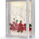 Love-KANKEI Shadow Box Display Case 11x14 Shadow Box Picture Frame with Linen Back Memorabilia Awards Medals Photos Memory Box Gift Rustic Grey