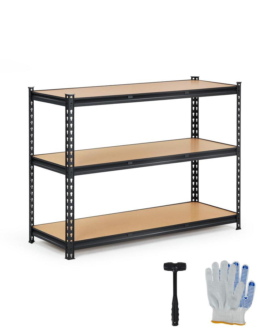48x24x36 Heavy Duty Garage Storage Shelves,3-Tier Metal Shelving Units