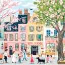 500 Piece Puzzles for Adults,Pink Garden Jigsaw Puzzle for Adults Seniors, Recycled Cardboard Puzzle 500 Piece, Challenging Game Birthday Party Activity Gift for Family Friends 20.5 * 15 inch