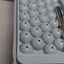 WIBIMEN Ice Cube Tray with Lid and Bin - Round Ice Trays for Freezer with Lid - Ice Cube Trays for Freezer with Ice Container (1"-2PACK Blue)