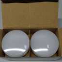 CRIOO GU24 LED Puck Light Bulb, 9W(60w CFL Equivalent), 2700K, 800LM, UL Listed, 2 Prong Light Bulbs for Home Kitchen Closet, Mini Twist Lock Spiral Low Profile Squat Bulb (2 Pack)