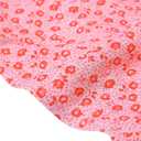 LIZENS Girls Swimsuit Kids Scalloped One Piece Ruffle Swimsuit Girls Swimwear Print (Pink, 2-3T)