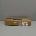 White Steel Corner Curtain Rod, 30-136 Inch, Adjustable, Wall Mounted, Glossy Smooth Finish