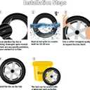 YBang 100/65-6.5 Off-Road Vacuum Tire for VSETT 11+/Zero 11X/Dualtron for 11 Inch Electric Scooter, Tubeless Wider and Thicker Tires, Non-Slip Spare Wheels for Scooter