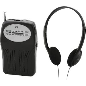 GPX Portable AM/FM Radio, Black (R116B)