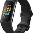 Fitbit Charge 5 Advanced Fitness Tracker with GPS, Heart Rate, Sleep & Health Tracker - Power Bundle with Adapter (Graphite Stainless Steel)