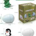 2 Pack Wind-Up Surprise Hatching Eggs Toy, Dinosaur & Penguin Egg Pops Open & Walks, Clockwork Mechanical No Battery Reusable Fun Toy, Birthday Gift for Boys Girls Toddlers
