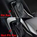 ruihe 5pcs Carbon Fiber Pattern Stainless Car Gear Shift Knob Console Panel Trims Cup Holder Frame Cover Compatible with Fit for Toyota Corolla 2019 2020 2021 2022 Hybrid Version