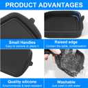 REMOCH 3D Cup Holder Inserts for Toyota RAV4 Accessories 2025 2024 2023 2022 2021 2020 2019 Silicone Cup Coaster Mats Pad Center Console Liner (2Pcs Set, Black Trim)