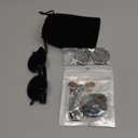 Button Eyes Glasses Halloween Costume Merchandise Cosplay Accessories Necklace Green Stone Hair Clip for Women Fans (4pcs)