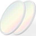 20 Inch 2 Pack Dimmable 50W 5200M LED Flush Mount Ceiling Light Large Ceiling Light Fixture,5 Color Temperature Selectable,Ultra Thin Flat Ceiling Lamp for Kitchen, Bedroom, Living Room (White, 2Pack)