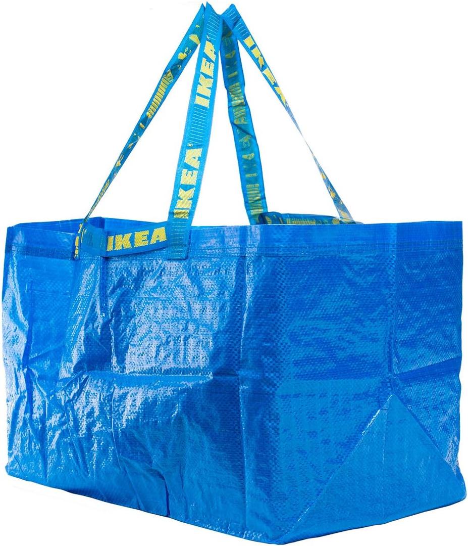 IKEA 172.283.40 Frakta Shopping Bag, Large, Blue, Set of 10