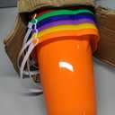 Large Sand Pail with Shovel, 7'' Large Size Sand Water Bucket for Beach Fun Great Summer Party Accessory(6 Bucket + 6 Shovels)