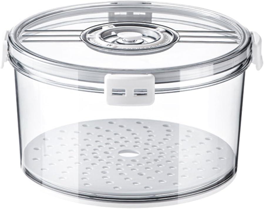 Airtight Bread Box Round Homemade Bread Storage Container Time Recording Bread Keeper for Homemade Bread Easy Install
