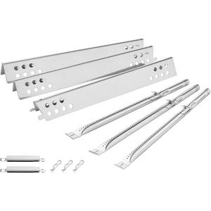463343015 G432-001D Heat Tent 3 Burner Replacement Parts for Charbroil Grill Parts Advantage 463435115 G432-8M00-W1 G458-0018-W1 463436815 463370015 463335115 463234815 Heat Shield Carryover Tubes