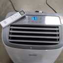 Black+Decker 10000 BTU Portable Air Conditioner Unit, Remote, LED Display, Window Vent Kit, 4 Caster Wheels, White