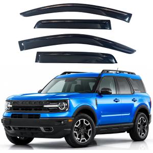 IG Window Visors Fit for 2021-2026 Ford Bronco Sport, Out-Channel Rain Guards Vent Wind Deflectors 4PC, Car Accessories for 21-26 Bronco Sport