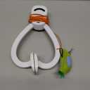 Interactive Cat Toys for Indoor Cats: Automatic Flying Bird Feather Wand Chase Exercise Enrichment Stimulation, USB Rechargeable Durable Safe Hanging Toy for Bored Kittens Adult Multi Cat Households (White)