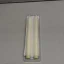 Homemory 2 Pcs Real Wax Made Flameless Taper Candles with Remote and Timer, 9.6" Ivory Battery Operated Candle Stick Flickering, Led Taper Candles with Lifelike Flame for Indoor Home Decor