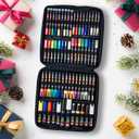 Posca Exclusive Acrylic Paint Markers Gift Set of 62 with Case, Great for Kids and Adults, For Coloring Decorations, Canvas, Glass or Wood, Includes 350, 1MR, 1M, 3M, 5M, 7M, 8K, & 17K