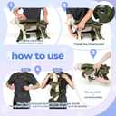 YUDODO Front Pet Carrier Backpack for Small Dogs, Secure and Breathable Mesh, Ergonomic Support, Adjustable for Walking, Hiking, or Travel (Army Green, S)