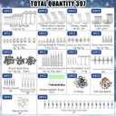 Fishing Advent Calendar 2025 for Adult Men Teen Boys Christmas Countdown 24 Day Fishing Lures Set 475 Pcs Gear and Equipment Set Christmas Surprise Gifts for Dad Men Stocking Stuffers