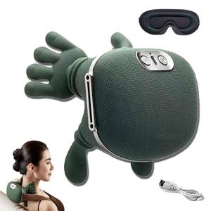 Shoulder And Neck Massager With Deep Tissue Kneading | Dual-Speed & Dual-Zone Heating | Adjustable Temperature | Simulation Palm Design | For Neck, Back, Shoulder & Leg Relaxation