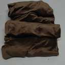 Smiry Velvet Seat Covers for Dining Room Chair Set of 8, Stretch Fit Removable Washable Chair Seat Cushion Protector Slipcovers with Ties, Coffee