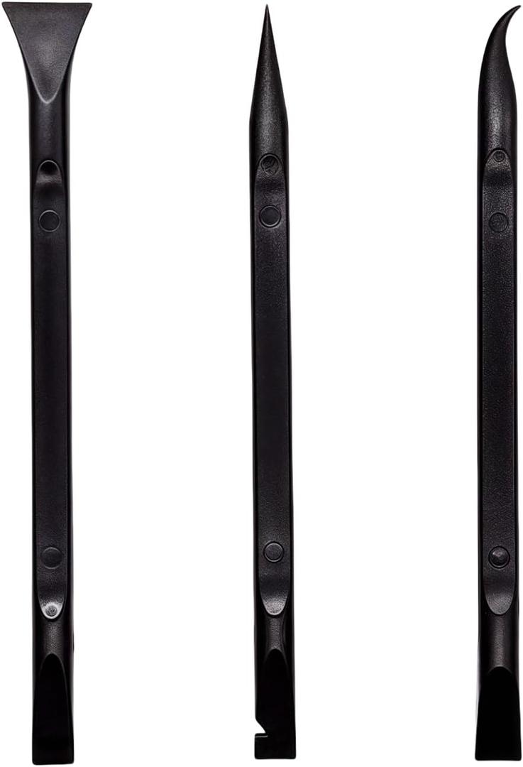 Plastic Scraper Multi-Purpose Scraper Non-Scratch Cleaning Tool Easy to Clean Small and Narrow Spaces and Gaps, Perfect to Remove Stickers, Labels, Oil Stains, Food, Dirt, Etc 3-Pcs