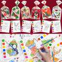 Rotu Christmas Party Favors for Kids - 30 Pack Christmas Coloring Books for Kids with Cards Xmas Gifts for Boys Girls Xmas Stocking Stuffers Classroom Prizes, 240 PCS