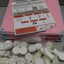 HOMIDEC 6-Cube Storage Shelf, Storage Bookcase Bookshelf with Metal Hammer, Storage Cubes Organizer Cabinet for Kids, Closet, Bedroom, Bathroom, (11.8x11.8x11.8 inch), Light Pink