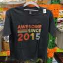 Nine 11yr Bday Son Boy Funny 2015 11th 11 Year Old Birthday T-Shirt Size L