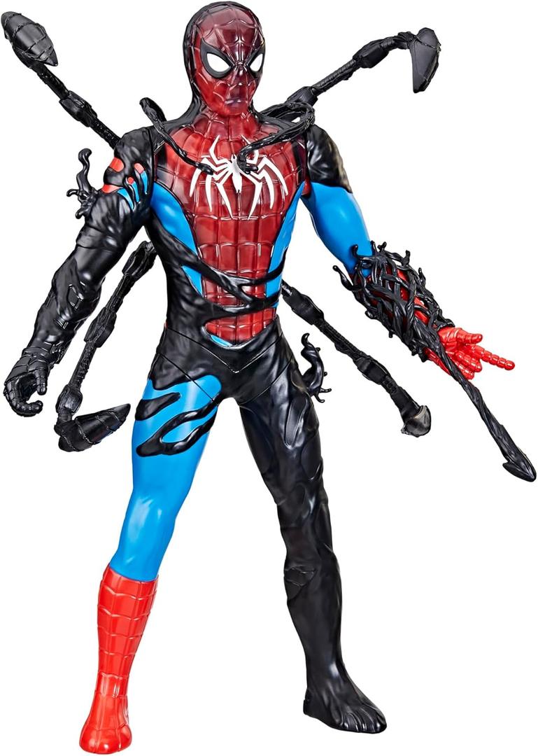 Marvel Spider-Man VenomVersus Spider-Man Liquid Shifter Action Figure with Accessories, 11-Inch-Scale Super Hero Toys for Kids Ages 4 and Up