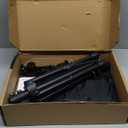 Projector Stand Tripod Adjustable, Laptop Height from 23.5 to 46.5 inches with Gooseneck Phone Holder, Floor for Office, Home, Stage, Studio, DJ Racks Holder Mount, 23.5inch-46.5inch (Black)