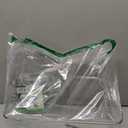 mDesign Plastic Over Cabinet Door Storage Organizer Bin for Kitchen, Pantry, Bathroom, Laundry, Utility Room - Hang Outside or Inside Door - Holds Lunch Bags, Shampoo, Cleaning Supplies, Large - Clear