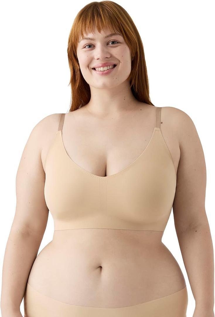 True & Co Women's True Body Triangle Convertible Strap Bra (Beige, L)