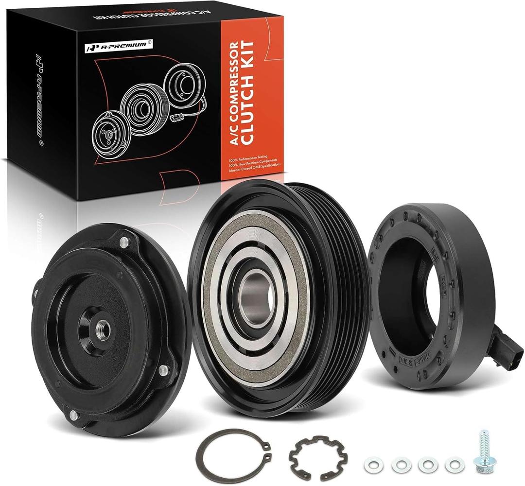 A-Premium A/C Compressor Clutch Kit Compatible with Honda Accord 2003-2007, Odyssey 2005-2007, Pilot, Ridgeline & Acura MDX, TL