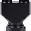 12AN Female to Parallel Dual 10AN 10AN Male Y Block Fuel Fitting Splitter Adapter Connector Aluminum Black