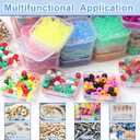 31 x Bead Organizer Box, 62 Pcs Small Beads Organizers, With Classification Tags and Trays, Plastic Bead Organizer Applicable to Jewelry, Diamonds, Clay Beads, Screws, Seeds, Small Parts