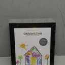 Americanflat 10x12.5 Kids Art Frame - Front Loading Picture Frames Hold 100 Artworks - Use as 8.5x11 Picture Frame with Mat - My Mini Masterpiece - Hanging Hardware and Built-in Easel Included - Black