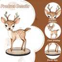 FYSUIMU 12Pcs Woodland Animal Table Centerpiece Forest Animal Wood Tabletop Detachable Sign Rustic Tiered Tray Decor for Baby Shower Gender Reveal Birthday Photo Props Party Favor Supplies