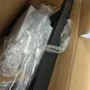 Folding Shower Chair, Shower Seat with Arms and Back, Quick-Assembly